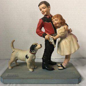 Norman Rockwell Courageous Hero Figurine
